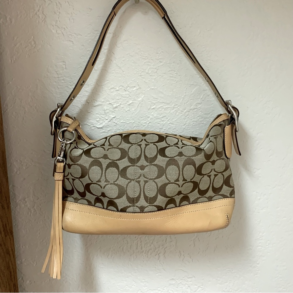 👜 Beautiful Khaki Tan COACH Bag